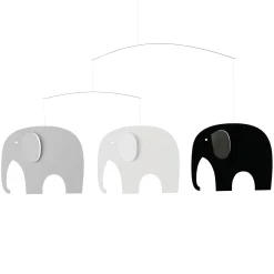 Elephant Party Mobile | Greyscale