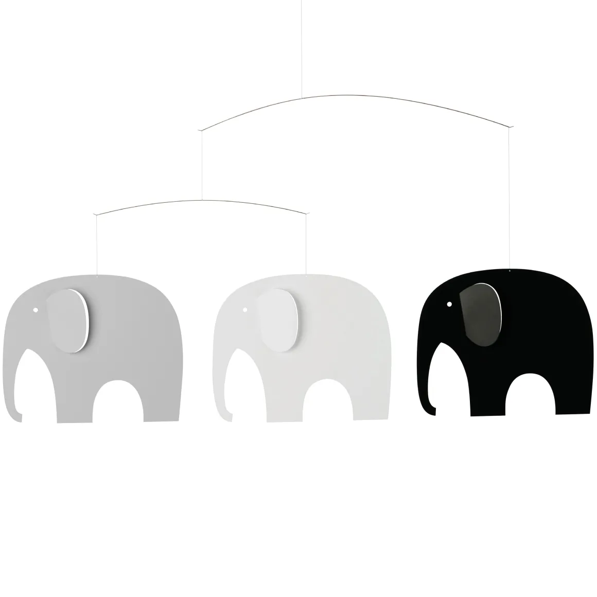 Elephant Party Mobile | Greyscale