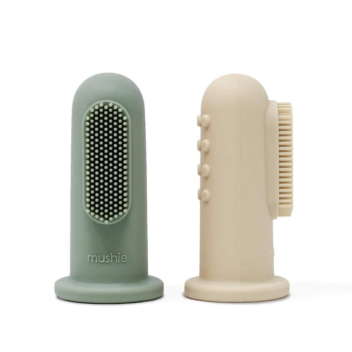 Finger Toothbrush | Cambridge Blue/Shifting Sand