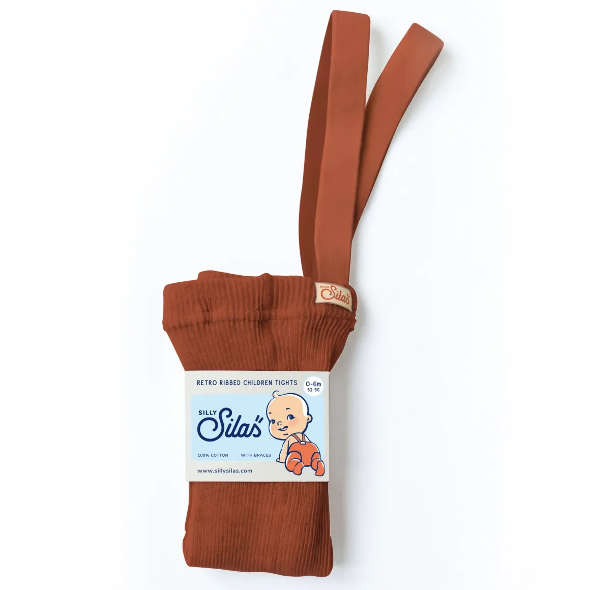 Footed Tights Cinnamon
