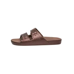 Freedom Moses Slides Shoes | VANILLA GLITTER CHOCO
