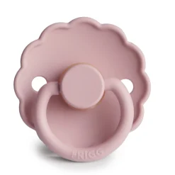 FRIGG Daisy Natural Rubber Pacifier Size 1 | 0-6 Months | 1PC - Baby Pink