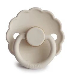 FRIGG Daisy Natural Rubber Pacifier Size 1 | 0-6 Months | 1PC - Sandstone