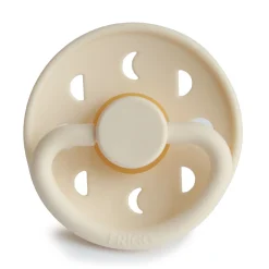 FRIGG Moon Phase Natural Rubber Pacifier Size 1 | 0-6 Months | 1PC - Cream