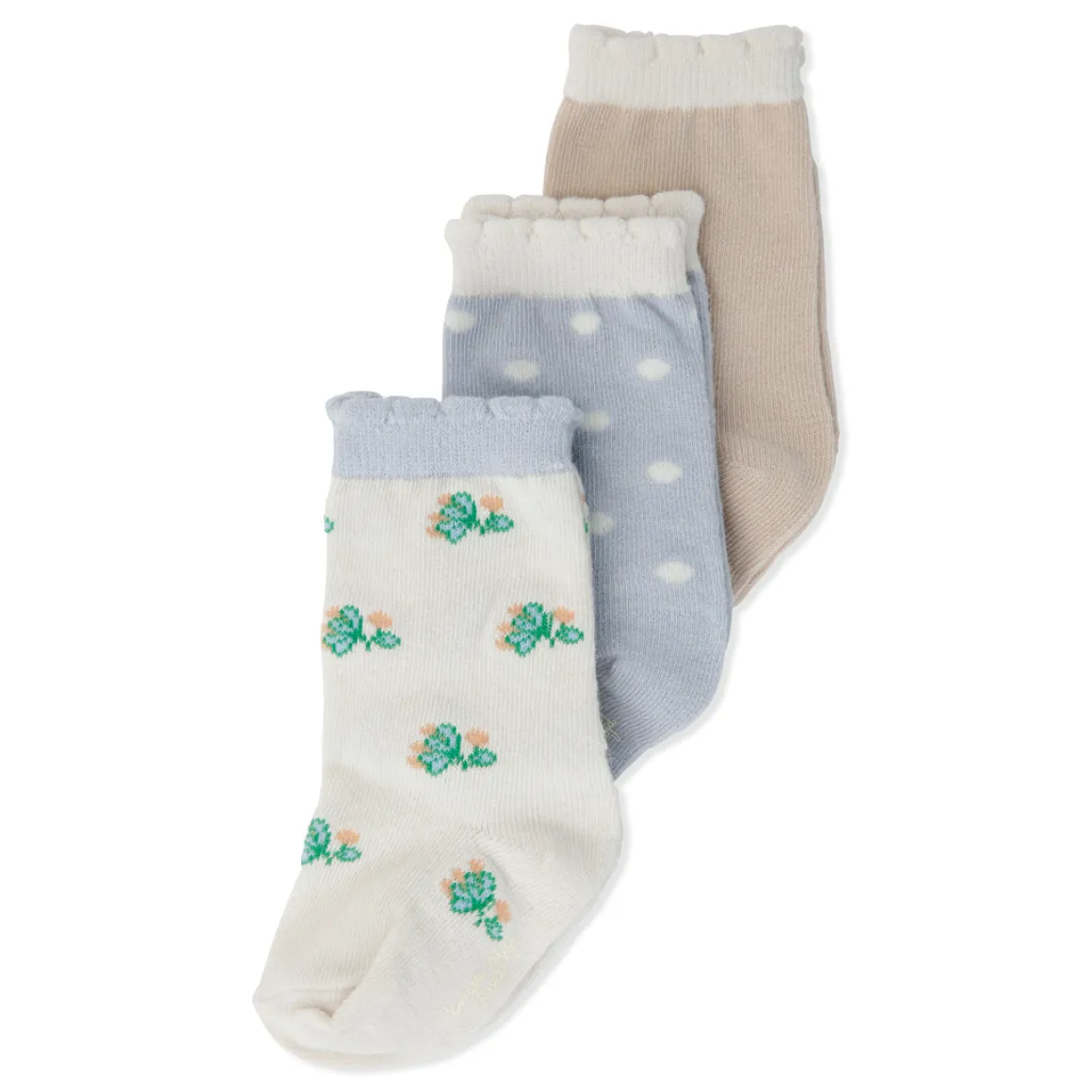 Frill Flower Socks Pack of 3 | Tuti