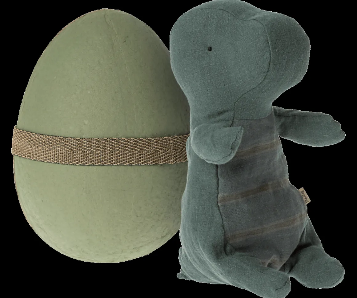 Gantosaurus in Egg, Small | Dark Petrol