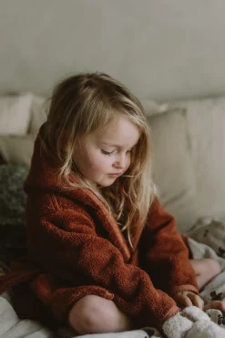 Garbo&Friends Bath Robe | Cinnamon 2-4Y