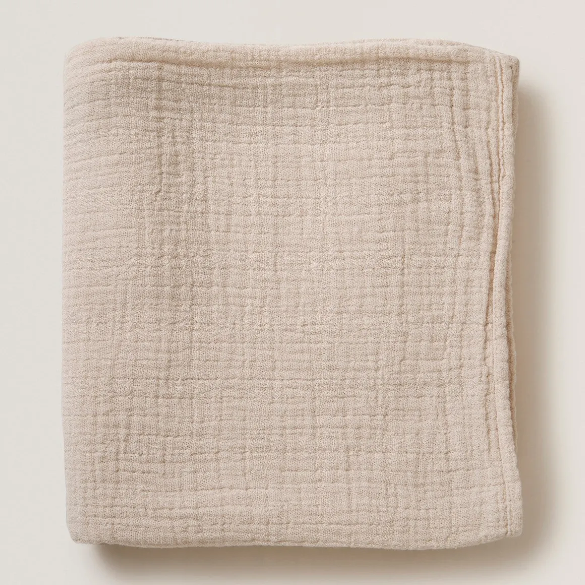 Garbo&Friends Muslin Swaddle Blanket | Eggshell