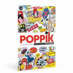 Giant Activity Sticker Poster - 100% English with 85 Repositionable Stickers by Poppik