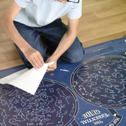 Giant Activity Sticker Poster - Sky Map Glow in the Dark with 640 Repositionable Stickers by Poppik