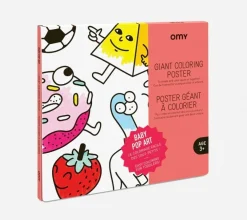 Giant Colouring Poster - Baby Pop Art by OMY