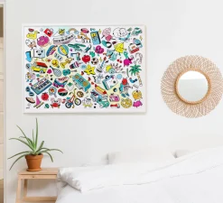 Giant Colouring Poster - Baby Pop Art by OMY