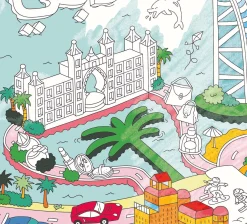Giant Colouring Poster - Dubai by OMY