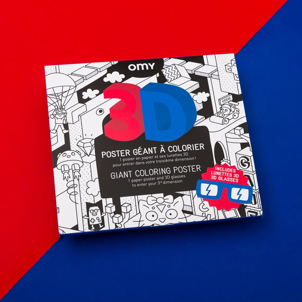 Giant Colouring Poster - 3D Video Game by OMY