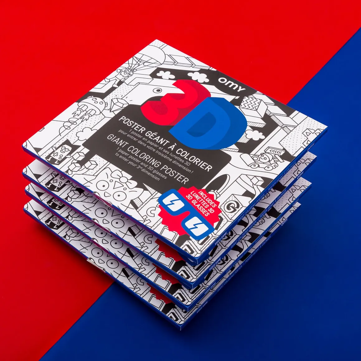 Giant Colouring Poster - 3D Video Game by OMY