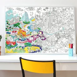 Giant Colouring Poster - Dubai by OMY