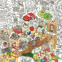 Giant Colouring Poster - Kids Life by OMY