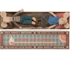 Grandma & Grandpa Mice in Matchbox