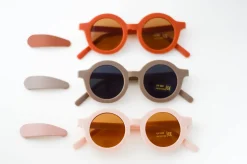 Grech & Co. Snap Matte Clip Set of 3 | Stone, Shell, Rust