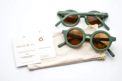 Grech & Co. Sustainable Kids Sunglasses with Matte Finish | Fern