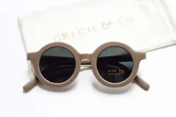 Grech & Co. Sustainable Kids Sunglasses with Matte Finish | Stone