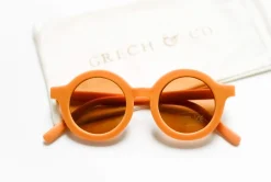 Grech & Co. Sustainable Kids Sunglasses with Matte Finish | Golden