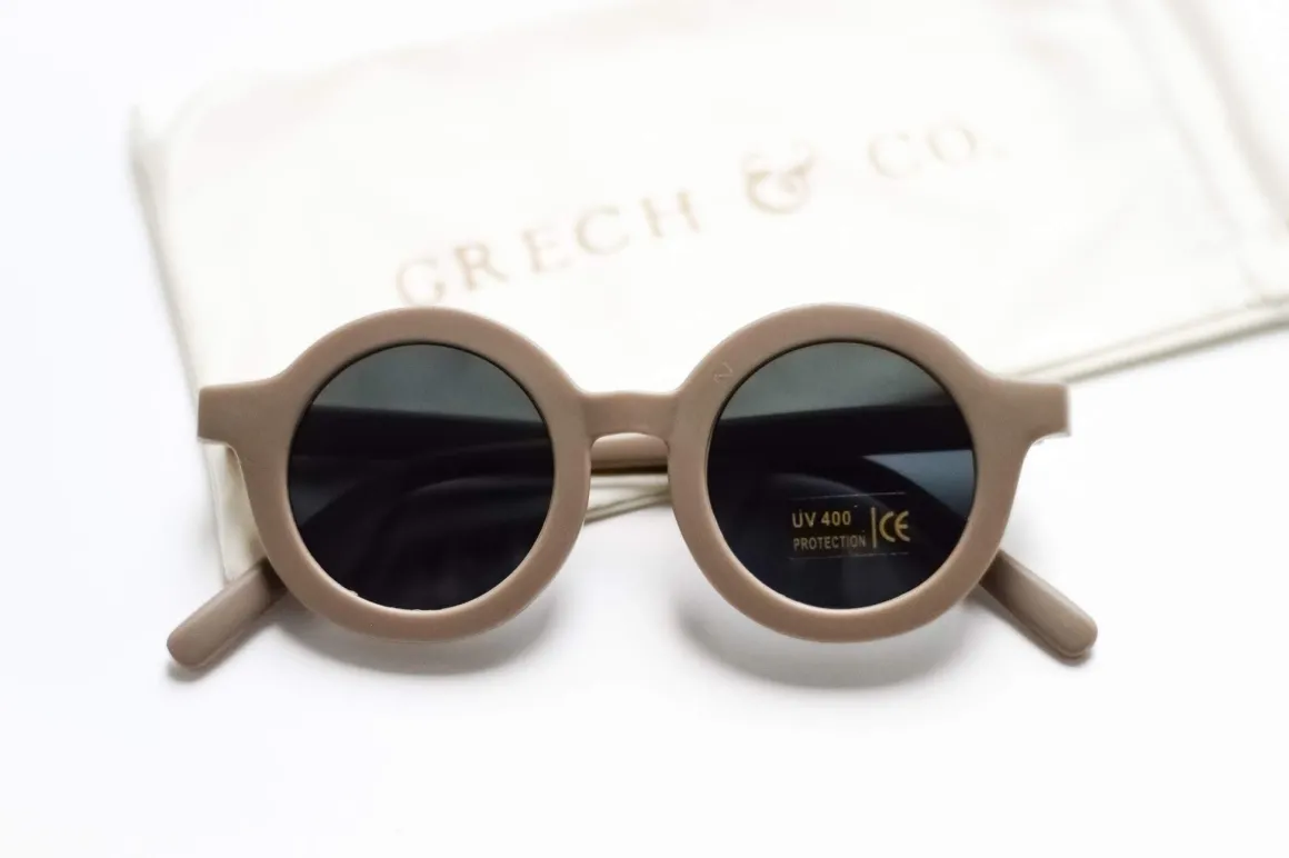 Grech & Co. Sustainable Kids Sunglasses with Matte Finish | Stone