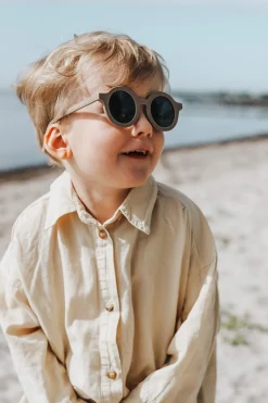 Grech & Co. Sustainable Kids Sunglasses with Matte Finish | Stone