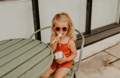 Grech & Co. Sustainable Kids Sunglasses with Matte Finish | Spice