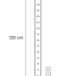 Growth Chart Wall Sticker in Pink by Tresxics