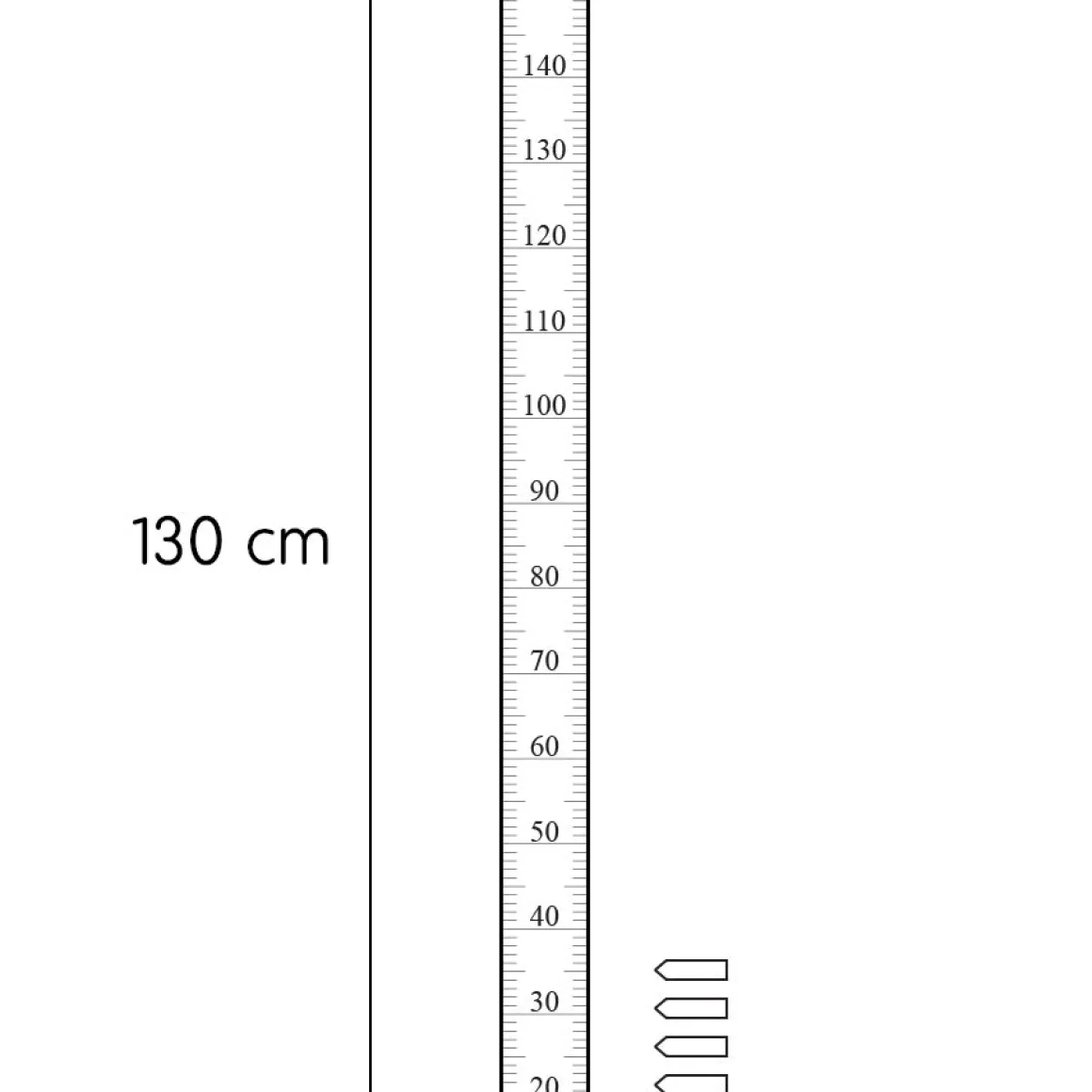 Growth Chart Wall Sticker in Mint by Tresxics