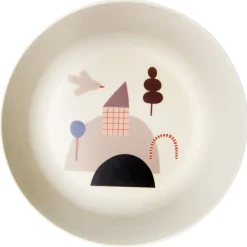 Happy Little Hills Bamboo Bowl