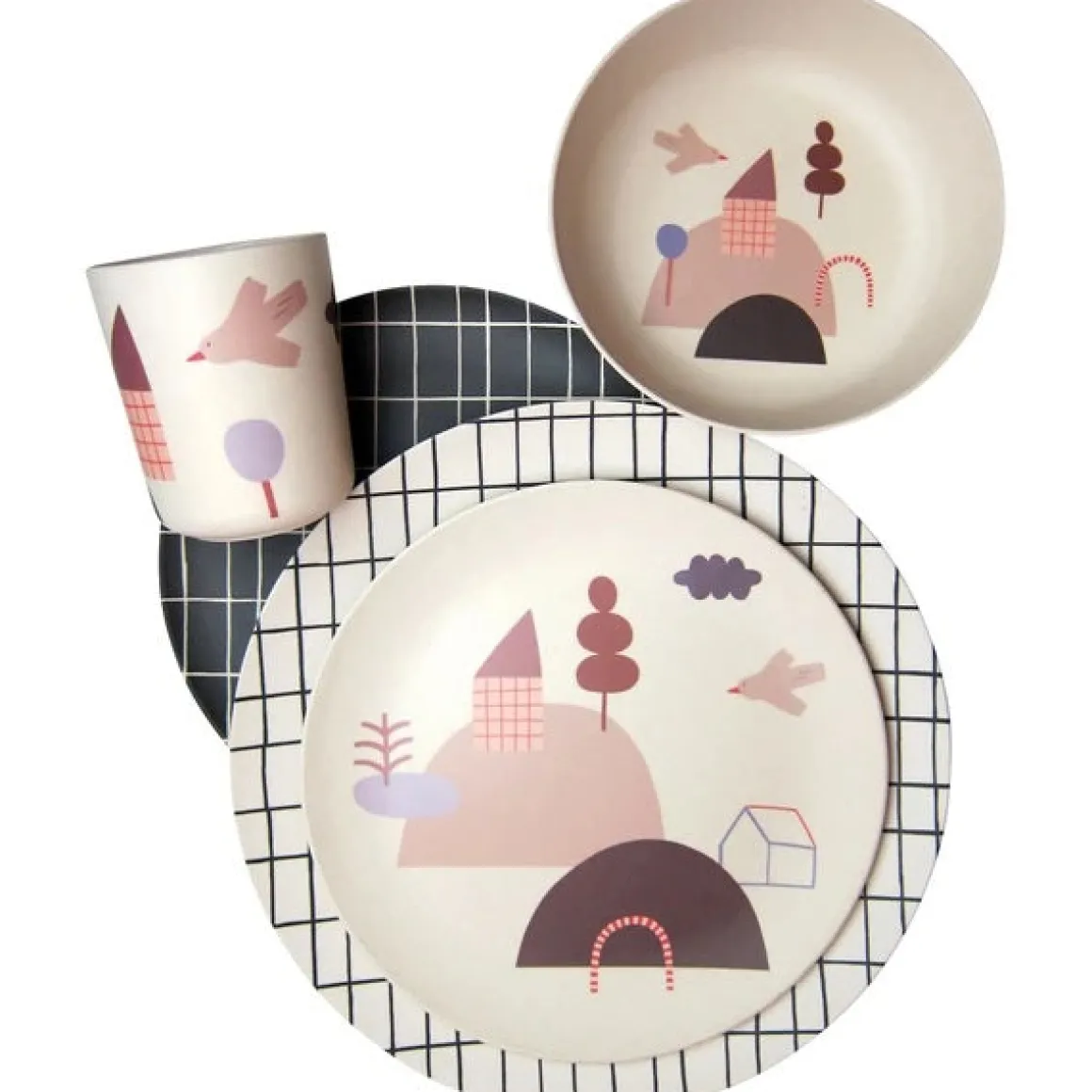 Happy Little Hills Bamboo Cup