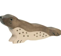 Head Forward Seal Wooden Figure