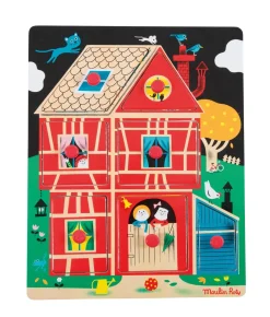 Home Sweet Home Wooden Peg Puzzle
