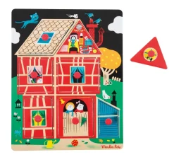 Home Sweet Home Wooden Peg Puzzle