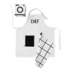Kids Apron & Tea Towel Set | WHITE