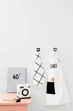 Kids Apron & Tea Towel Set | WHITE