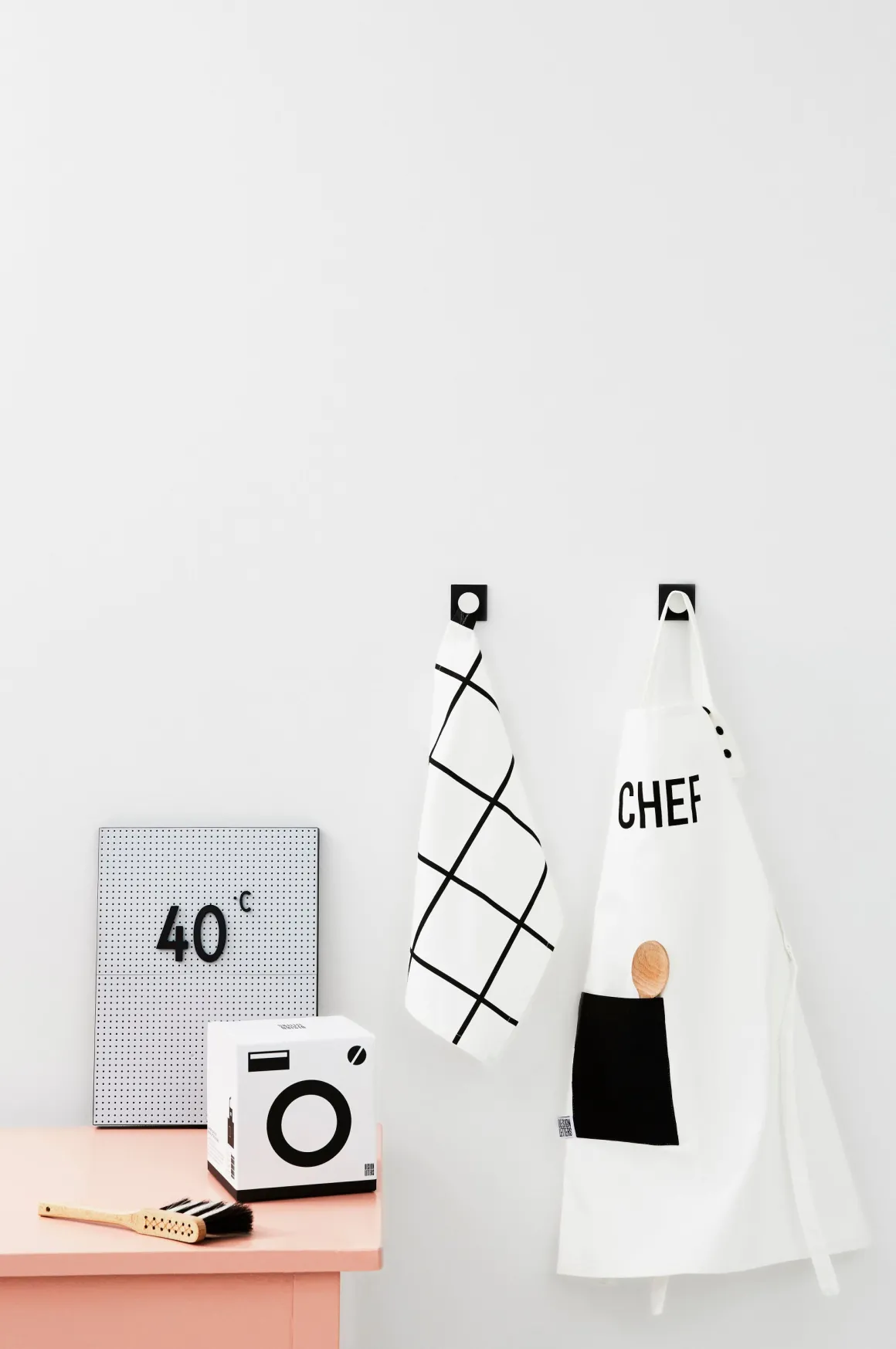 Kids Apron & Tea Towel Set | WHITE