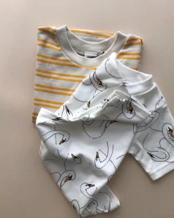 Kids Short & Tee Set | Sand Stripe