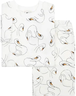 Kids Short & Tee Set | Swansy White