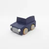 kiko & gg Kuruma Classic Wooden Wind Up Car | Navy