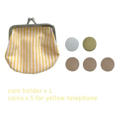kiko & gg Retro Telephone | Yellow