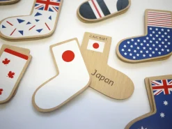 kiko & gg World Flags Wooden Memory Game