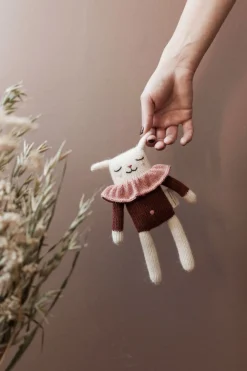 Lamb Knitted Toy in Sienna Blouse