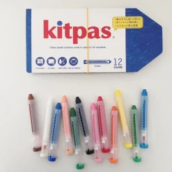 Large Crayons in Holder by Kitpas (12 Colours)