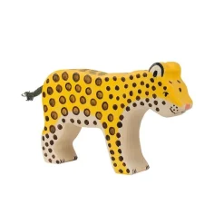 Leopard Wooden Figure