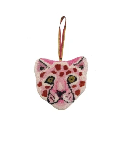 Loony Pink Leopard Cub Wool Hanger