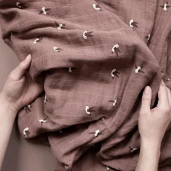 Love Print Muslin Swaddle Blanket