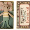 Maileg Little Brother Mouse in Matchbox